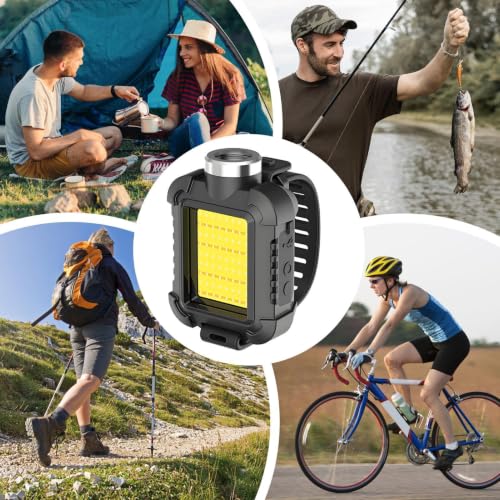 Lámpara frontal de carrera con correa ajustable y batería de 1000 mAh 4
