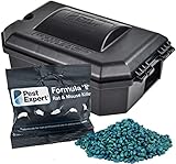 Pest Expert Formula B+ Advanced Rat Killer Poison & Rat Bait Box – 1kg (10 x 100g) Professional Strength Single Feed Brodifacoum Grain & Bait Box - Heavy Duty & Lockable - Image 1