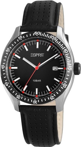 Preisvergleich Produktbild Esprit Herren-Armbanduhr XL Analog Quarz Leder A.ES102871002