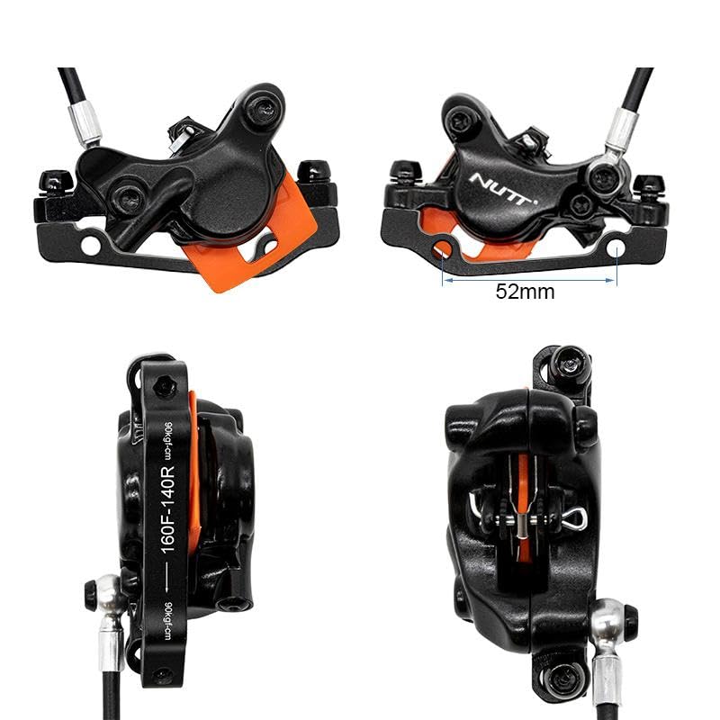 Compatibile con Kit Monopattino Elettrico 3 Freni Idraulici Nero A5-D Anteriore [Nutt]