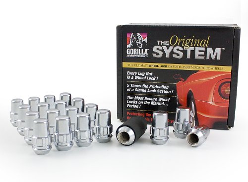 Gorilla Automotive 71643N The System Acorn Wheel Locks (14mm x 1.50 Thread Size) - For 5 Lug Wheels