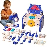 82PCS DIYative Tool Hub DIY Montessori Tool Box Set, DIY Boîte à outils...