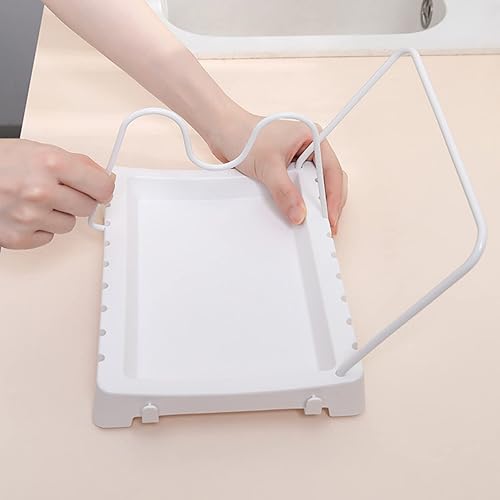 Miniatura 7 de CNFZLIYUER Organizador de sartenes, organizador de tapa de olla con 3 divisores, estante de utensilios de cocina, organizador de sartenes ajustable,