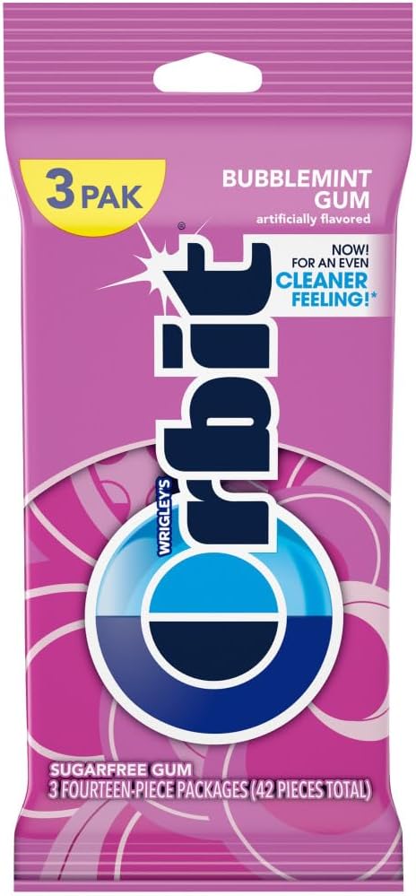 Bubblemint Sugarfree Gum, 42 ct