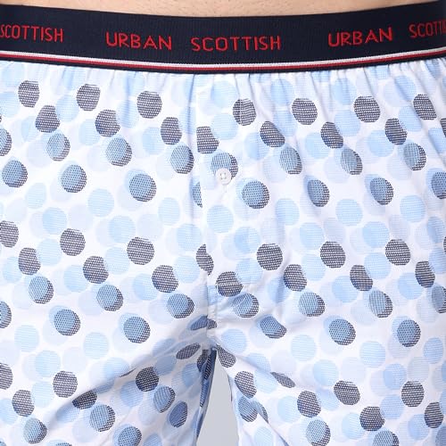 Image of Urban Scottish Men's Boxer Pants 100% Cotton Material with A Stylish Print Soft and Stretchy Elastic Waist Band Dynamic Movement and Hardwearing Stitching Breathable with A Gentle Snug Fit