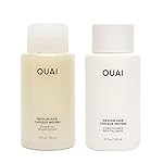 OUAI Medium Hair Shampoo and Conditioner Set - Sulfate-Free Shampoo and Conditioner for Women & Men - Made with Keratin, Shea Butter & Avocado Oil - Free of Parabens & Phthalates (10 Fl Oz)