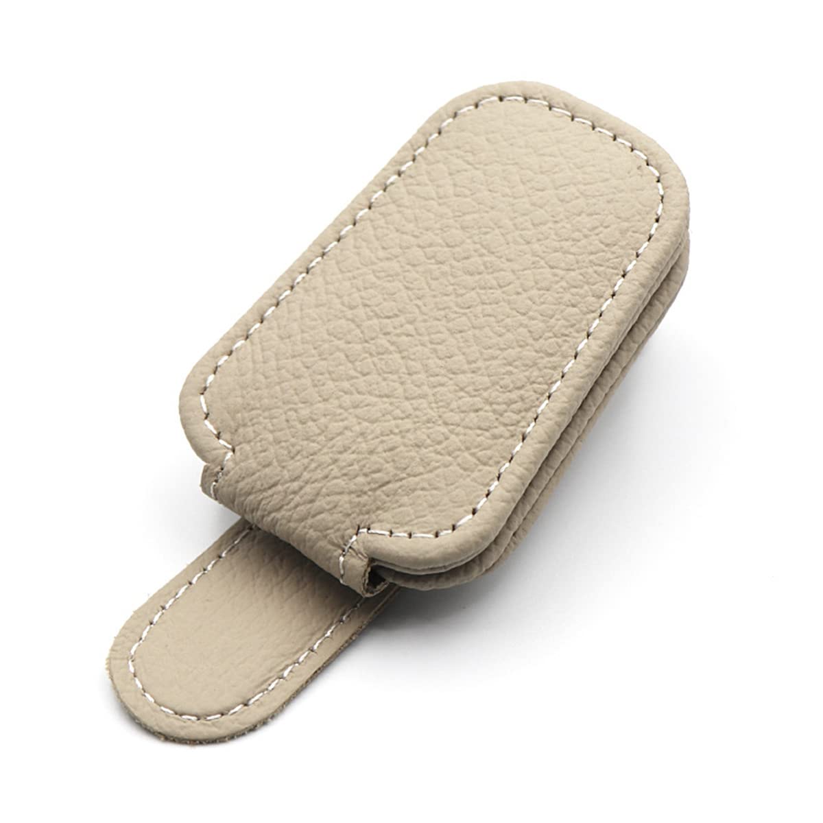 Clip à Lunettes Voiture Magnétique - Support Universel Pare-Soleil En Cuir - Accessoire Auto Pratique