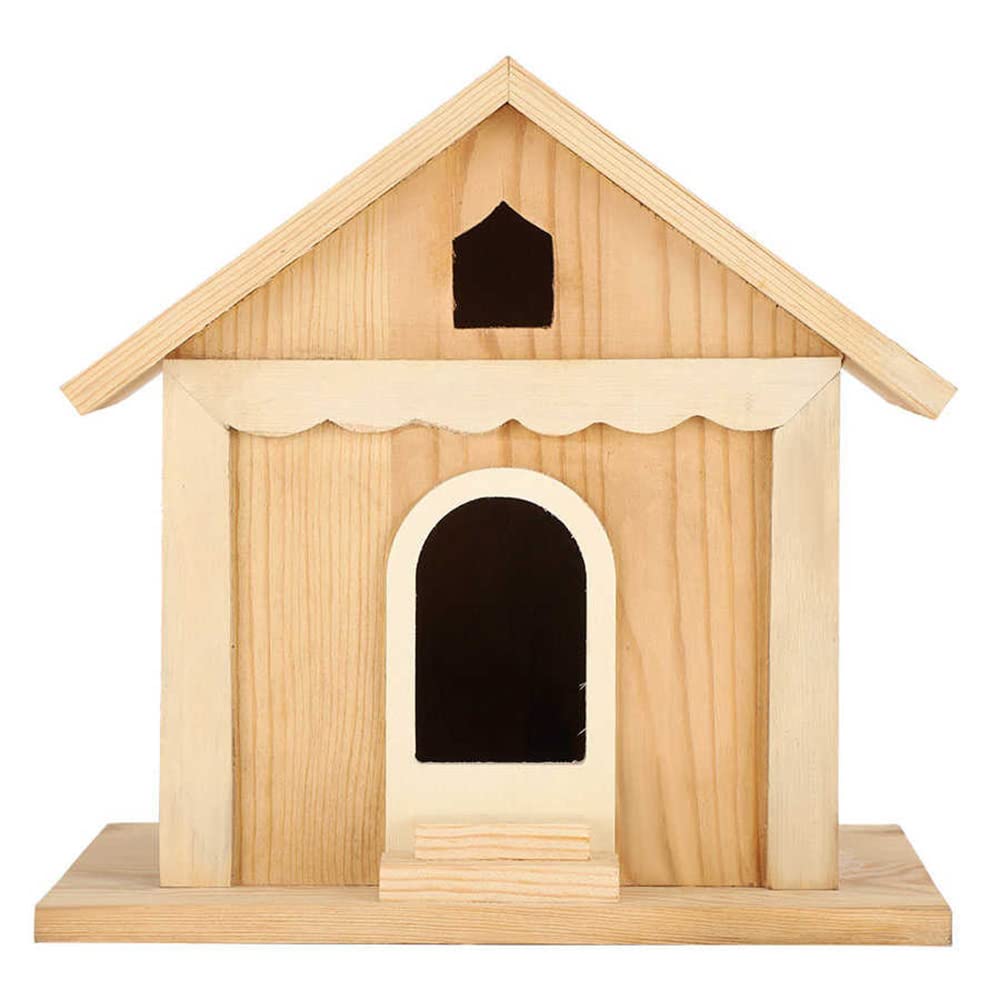 Casetta per Uccelli in Legno Pappagalli Fatti A Mano Scatola per Nidificazione degli Uccelli Animali Domestici Giardino Decorativo per Uccelli Habitat