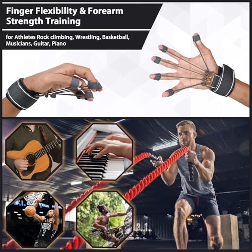 ODDISH Way to Fitness Hand Grip Strengthener with Counter (R-Shape) & Finger Gripper Combo | Wrist, Forearm, Vein & Pain Relief | Hand, Finger, Wrist Muscle Strengthener | Climbing & Grip Stretcher Exerciser - Image 7