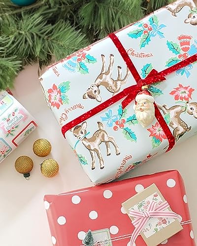 Image of PartyWoo Red Ribbon, 500 Yard Curling Ribbon for Crafts, Iridescent Crimped Ribbon, Shiny Metallic Ribbon for Gift Wrapping, Ribbon for Balloons String, Hair, Florist Flower (1 Roll)