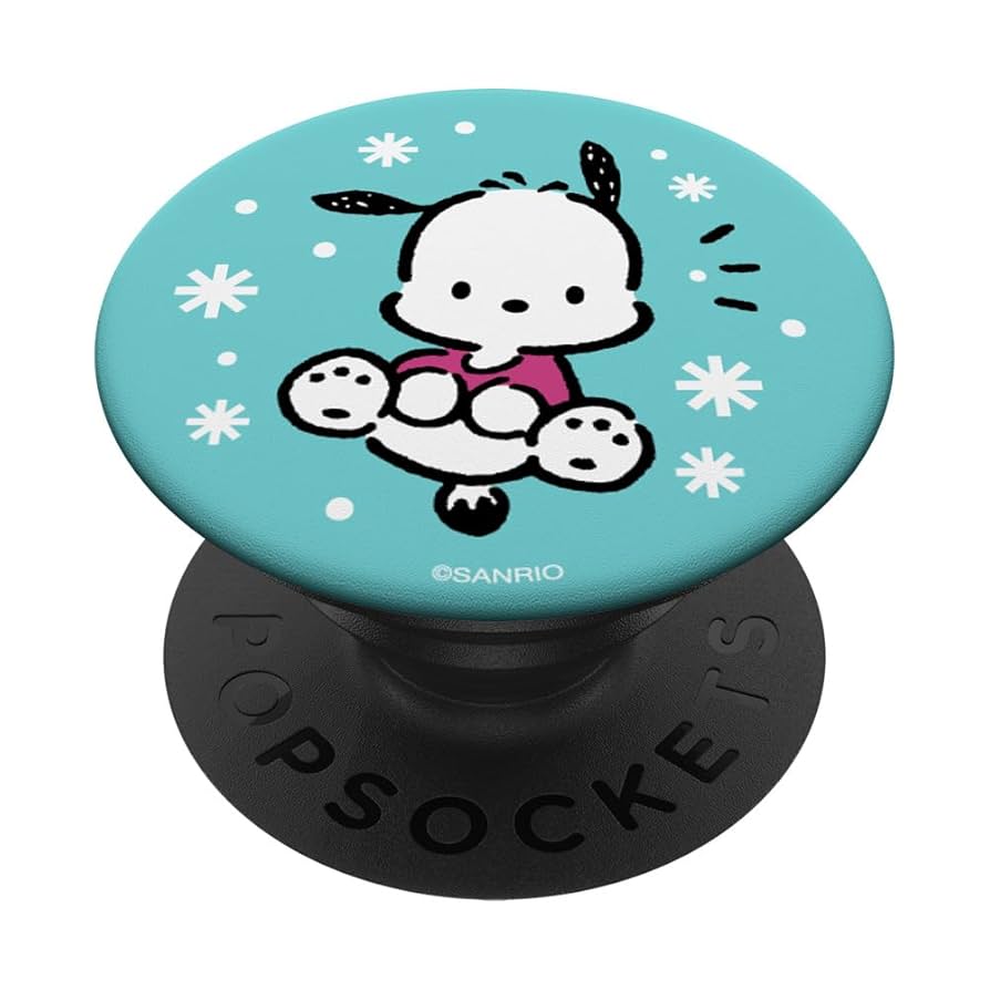 BRIDGESTONE - pocochoco❣️ Pochacco Plush Mascot Holder Keychain Monotone Sanrio Japan