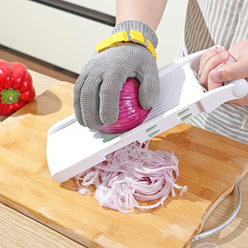 Dowellife Comfortable Level 9 Cut Resistant Glove Food Grade, Stainless Steel Mesh Metal Glove Knife Cutting For Butcher Meat Cutting Oyster Shucking Mandoline Chef Slicing Fish Fillet (Medium) #TOP3