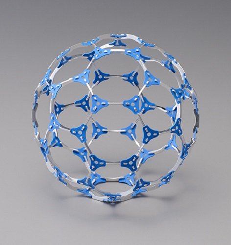 Amazon.co.jp: フラーレンパズル 直径140mm ブルー : おもちゃ
