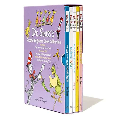 Image of Dr. Seuss's Second Beginner Book Boxed Set Collection: The Cat in the Hat Comes Back; Dr. Seuss's ABC; I Can Read with My Eyes Shut!; Oh, the Thinks You Can Think!; Oh Say Can You Say?