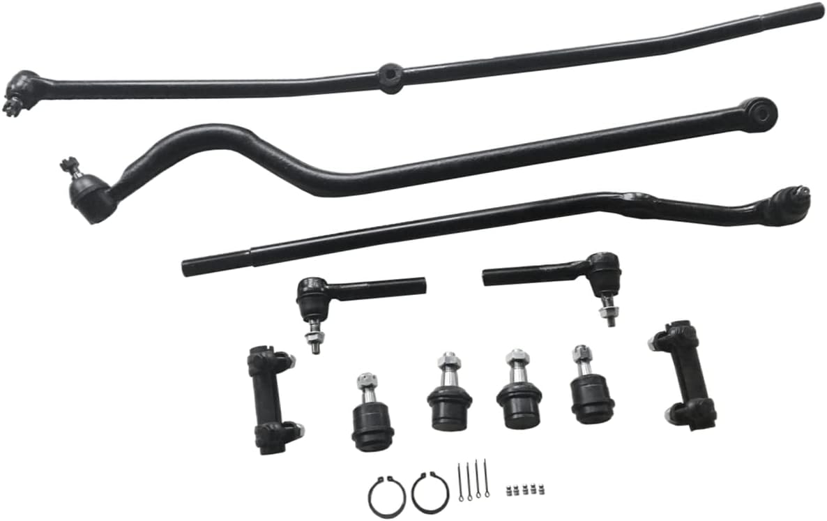 11PCS Front Suspension Kit Track Bar Tie Rod Ball Joint For 2000 2001 2002 Dodge Ram 2500 Ram 3500