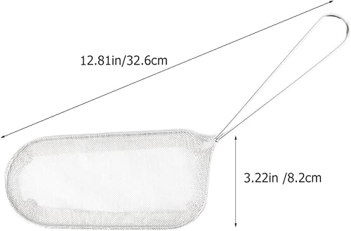 Miniatura 5 de Colador de acero inoxidable para freír cesta de cocina Cesta frita Colador Cesta para freír Cesta de comida de mango largo Cesta de freír