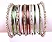 Girls Fashion Style Multi Silver Plated Indian Bangles Party wear Traditional Jewelry (2.8)