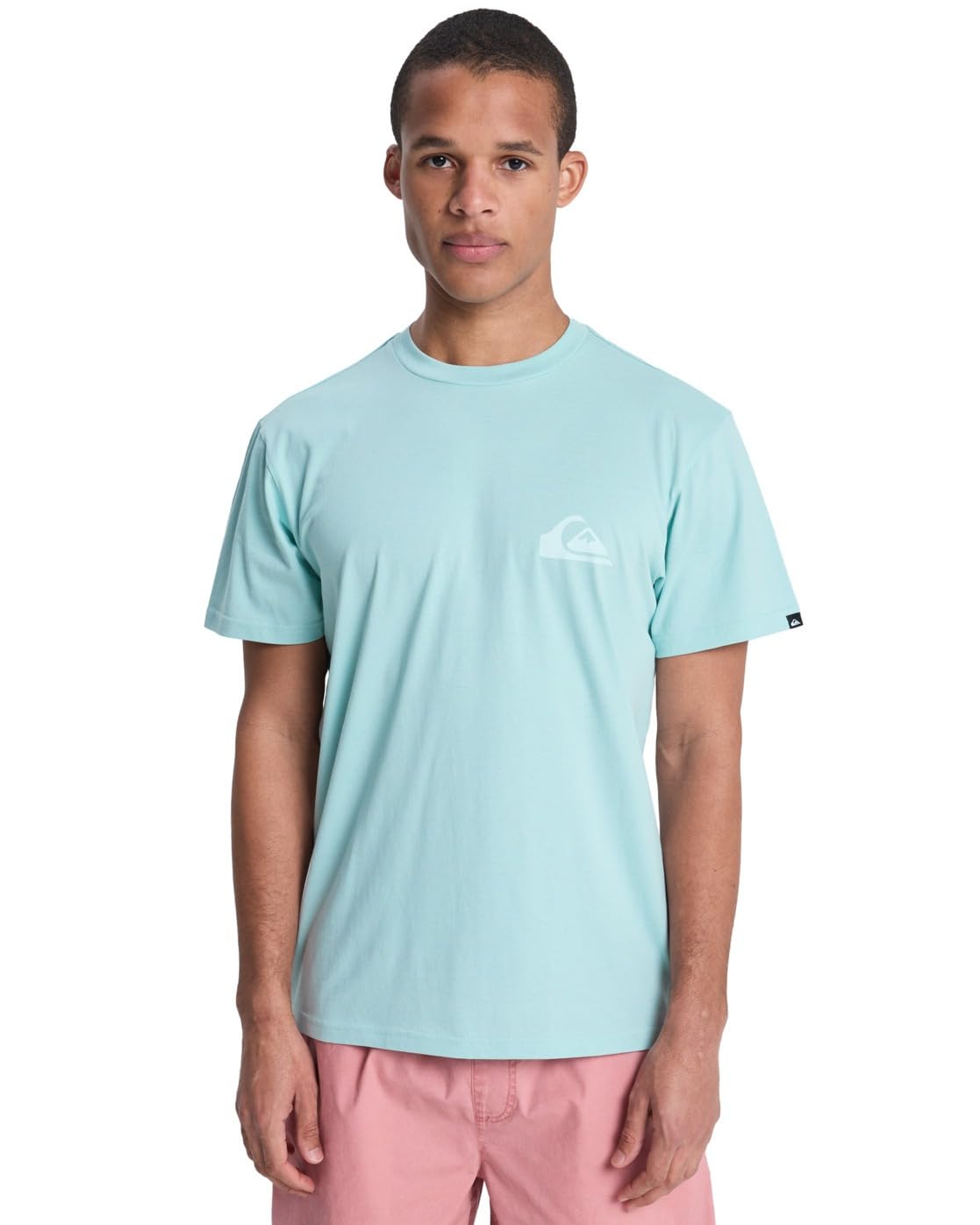 Quiksilver Short Sleeve T-Shirt EV MINI Logo SS Mens Blue