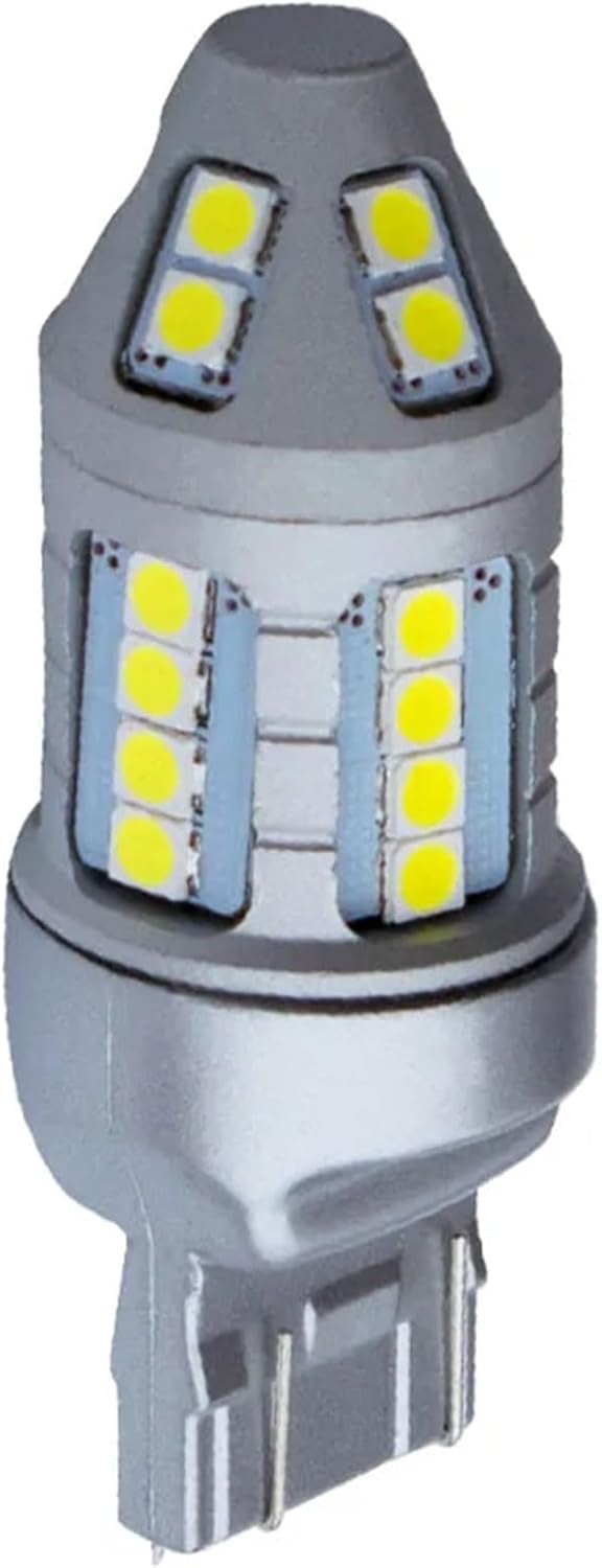 Super Bright T20 7443 7515 W21/5W 30 SMD 3030 LED Auto Brake Lamp 21/5W Car Daytime Running Light Turn Signals Bulb 12V(WHITE)