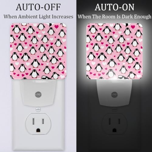 Lámpara de noche LED con sensor para niños, enchufe en pared miniatura 2