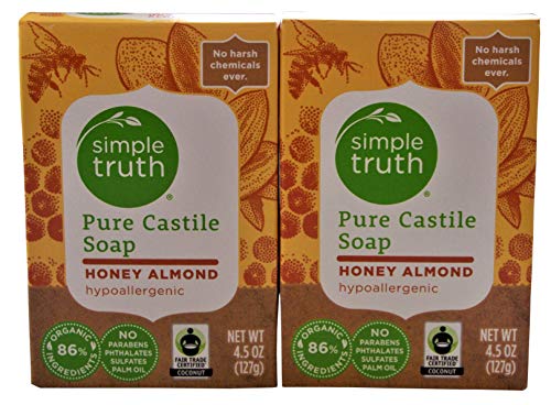 Simple Truth Pure Castile Soap Honey Almond Hypoallergenic 2 Pack