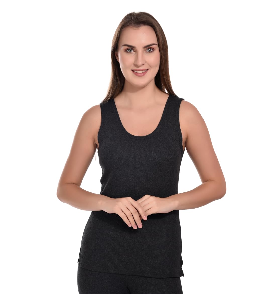 tixy Women’s Thermal Top | Snug Fit Sleeveless Thermal Sameej Innerwear for Winter | Soft & Warm | Round Neck | Available in White, Grey & Black-picture-56