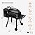 Blatomic Electric Wood Pellet Grill, 440 SQ. IN Cook Area Pellets Grill, 12LBS Hopper Pellet Smoker Grill, 500 Degree Max Temperature&Auto Feed, 8 in 1 BBQ Grill Outdoor with Side Table, Grease Bucket