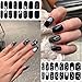 Halloween Cute Ghost Gel Nail Strips & Wraps - Pumpkins, Cat, Ghost, Spider Designs - Glitter, Decals - Includes 2 Nail Files for Party Decor - 6Pcs