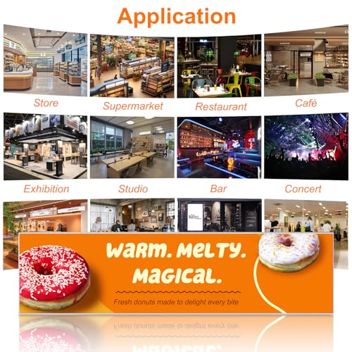 Image of LEDLightsWorld P1.86 Fine Pixel Pitch LED Display, Programmable LED Sign for Business, Full Color Digital Message Board with App Control, Indoor Digital Signage Display for Store Window, Restaurant, Bar, Office