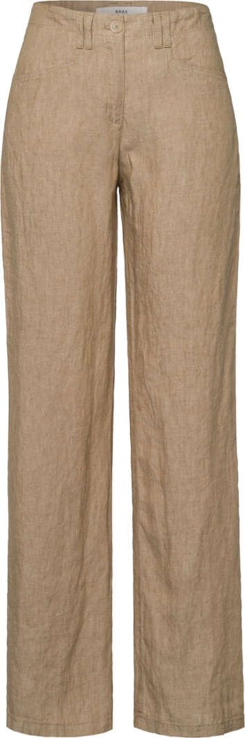 Brax Women's Toffee Style Farina Pure Linen Trousers, 28 27W X 30L