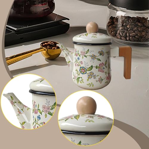 Cafetera esmaltada que no altera el sabor del café hervidor multiusos sin níquel 5