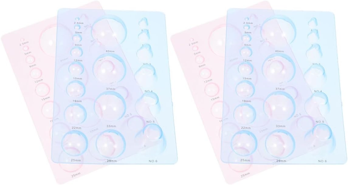 PLAFOPE 4Pcs Paper Quilling Molds Durable Craft Tools for Paper Art Projects Lightweight and Compact Design for Easy Storage and Quick Half Sphere Shaping