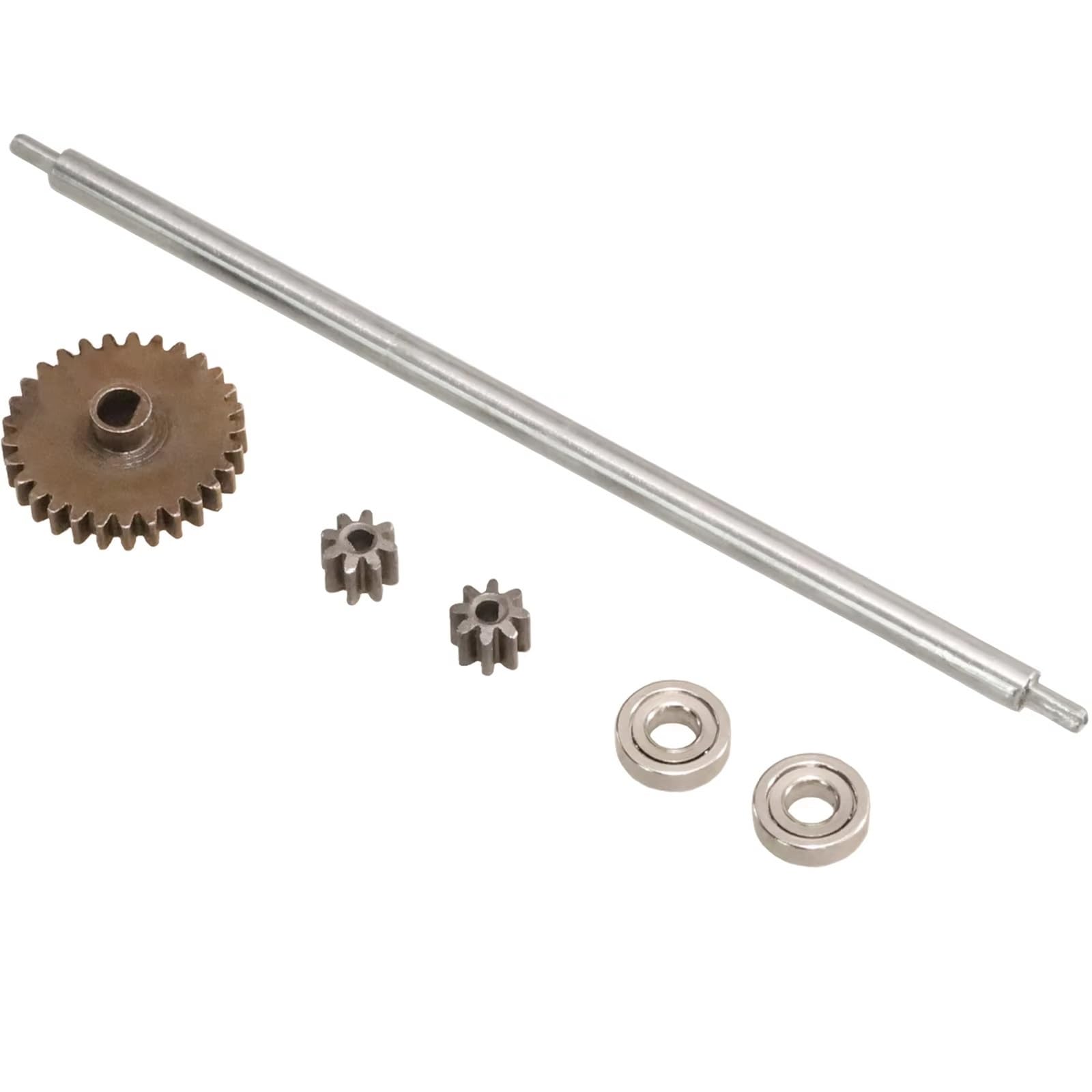 Para Wltoys 284010 284131 284161 K989 1/28 3mm Diámetro Engranaje Reductor Dientes Activo Eje Central Metal Acceso Proporcional Para Coche RC Componentes Juguetes RC