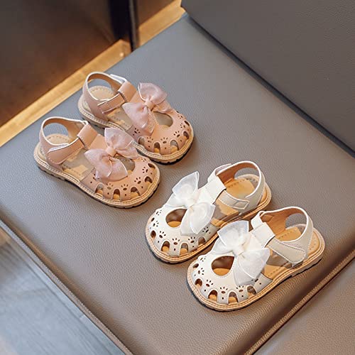 Toddler Girls Sandals Flat Shoes Princess Shoes Casual Sandals Bow Shoes Baotou Beach Shoes Girls Sneakers Girls Jellies3