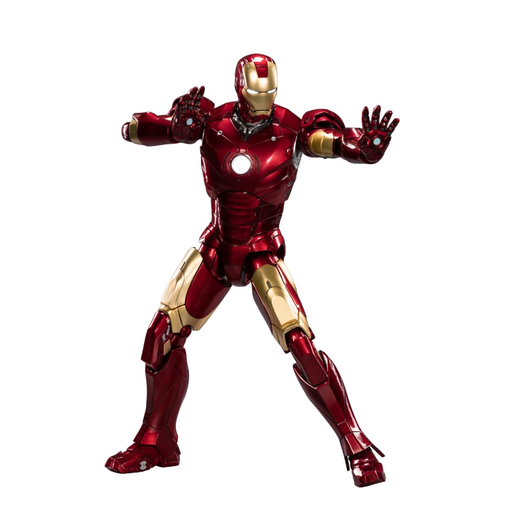 ZD Toys - Statuetta da collezione Iron Man Mark 3, 35,5 cm, parti intercambiabili, oggetti da collezione di alta qualità, materiale in PVC resistente, dai 15 anni