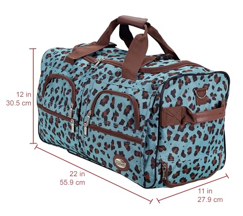 Image of Rockland Rolling Duffel Bag, Black, 22 inch