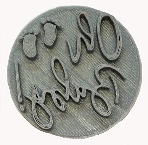 YNGLLC Oh Baby Words with Feet Script Font Cookie Stamp