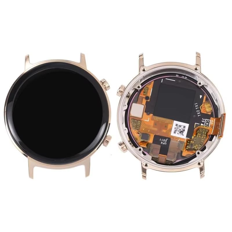 YOOOKOOO - Schermi LCD per Huawei Watch GT 2 LTN-B19 DAN-B19 42 mm Display e Touch Screen Assembly con Cornice Oro