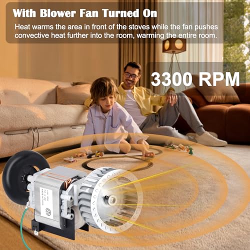 Image of Hiorucet 318984-753 Inducer Motor Assembly with HC21ZE114A Furnace Motor and LA11AA005 Blower Wheel for Jakel, Carrier, Payne, Bryant Furnace, J238-150-1571, 310371-752, HC21ZE117, 65569, 318984753.