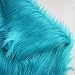 Yimihua Kunstpelzstoff Plüschstoff langfloriges Kunstpelzmaterial Flauschiger Stoff für Kostümmode Teppiche Requisiten Kulissen Cosplay Stuhldekoration 150cm*50cm(Color:Blau)
