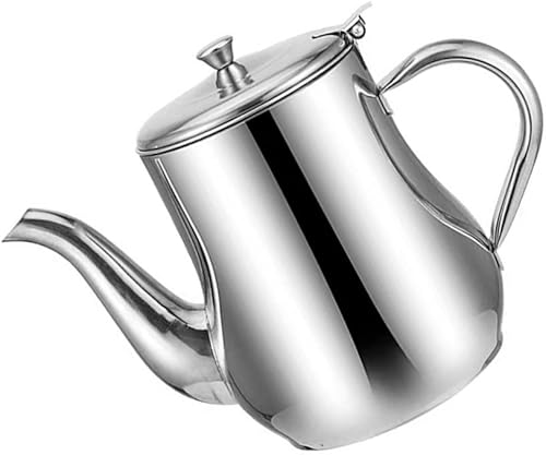 Cabilock Colador de grasa de metal, colador de aceite, recipiente de grasa de tocino con colador, colador de aceite de cocina de acero inoxidable,