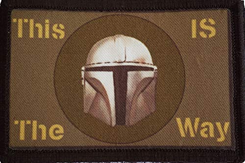 2x3 This is The Way Mandalorian Tactical Morale Patch Tactical Military. 2x3 Hook and Loop Made in The USA
