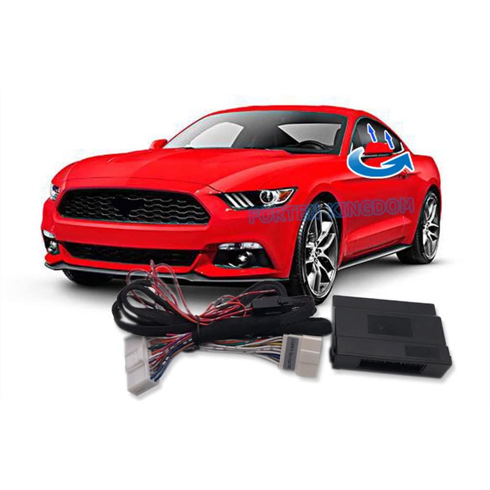 Intelligentes Auto-Fenster, automatisches Schließen und Seitenspiegel-Ordner, entfaltetes Kit, Modulsystem, Gerät passt für Mustang GT 2015–2019