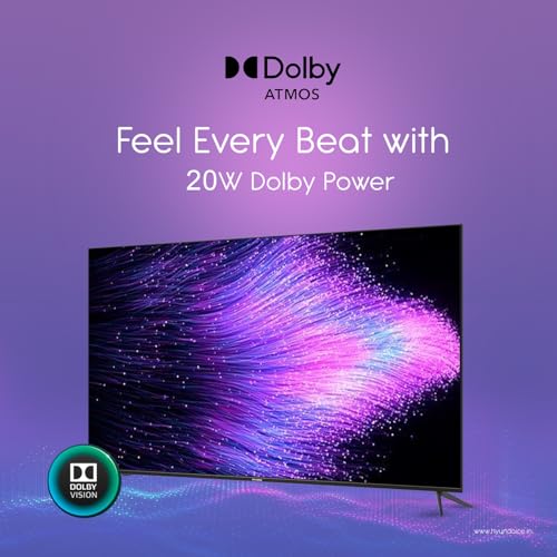 Image of HYUNDAI 32 Inch Google LED TV (SHY32HGV05R4) | HDR10 | Voice Remote | Dolby Plus Sound | Built-in Chromecast | Google Assistant | Bluetooth | HDMI x2 | USB x2