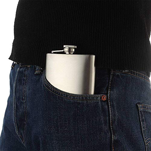8 oz/224ml heupfles, 2 stuks roestvrij stalen heupfles, draagbare zak whisky, roestvrij stalen vlag, voor wandelen, jagen, kamperen, klimmen camping Barbecue Bar Party Drinker, Silve - Image 8