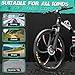 Outroad 26 Inch Folding Mountain Bike, 21 Speed Full Suspension High-Carbon Steel MTB Foldable Bicycle, Dual Disc Brake Non-Slip Folding Bikes for Adults/Men/Women,Black