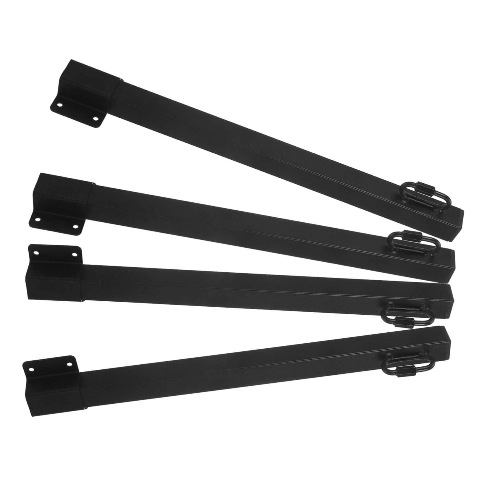 SHINEOFI 4 Pièces Poteaux Métalliques pour Lumières Suspendues Mangeoires à Oiseaux Support Extérieur