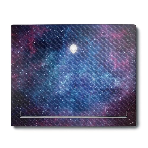 Image of MightySkins Carbon Fiber Skin Compatible with Alienware X16 R1 (2023) Full Wrap Kit - Nebula | Protective, Durable Textured Carbon Fiber Finish | Easy to Apply & Change Styles | Made in The USA