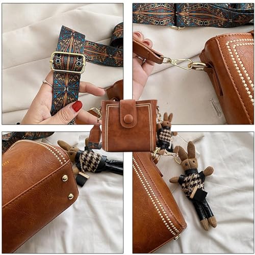 Bootara Bucket Bag With Adjustable Wider Shoulder Strap, 2025 New Bootara Vintage Bucket Bag, Womens Cross Body Bags2