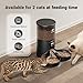 IMIPAW Futterautomat Katze 2 Näpfe - Katzenfutter Automat mit einem Knopf, Zeitgesteuerte Futterautomat 16 Tassen, 4L Katzenfutterspender, 1-6 Mahlzeiten Portionskontrolle